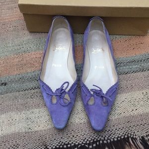 Christian Louboutin Suede Flats